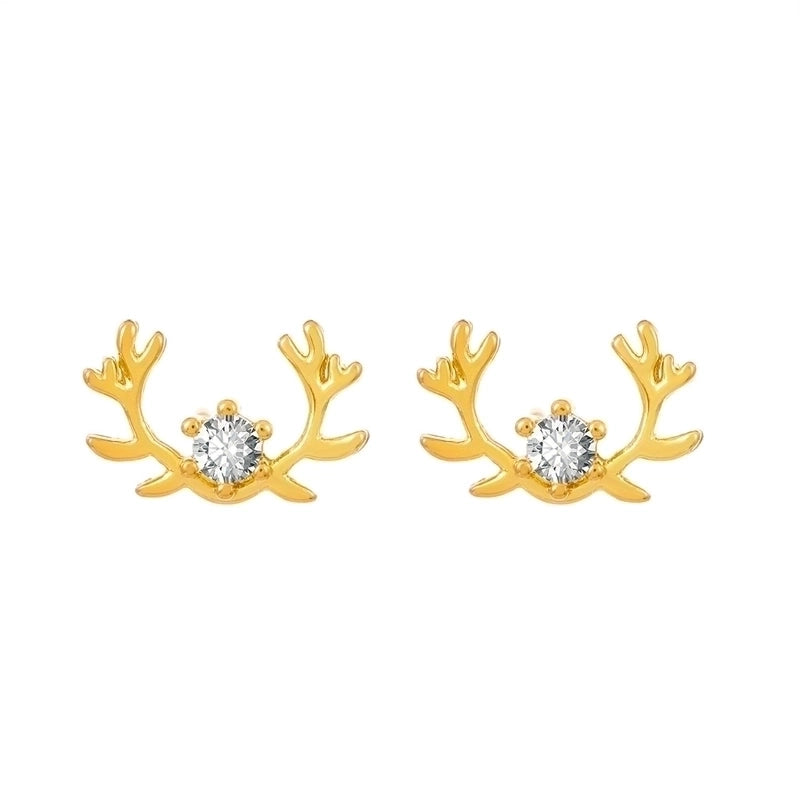 1 Pair Minimalist Flower Copper Plating Inlay Crystal Rhinestones Zircon 18k Gold Plated Gold Plated Silver Plated Earrings Ear Studs