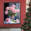 Pink Rose-Full Round Diamond Painting 30*40CM