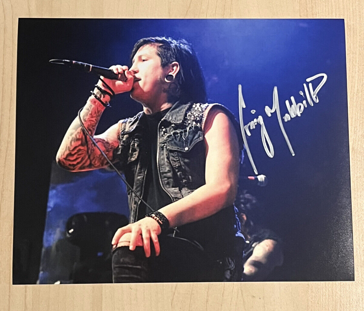 CRAIG MABBITT SIGNED 8x10 Photo Poster painting ESCAPE THE FATE ORIGINAL LEAD SINGER RARE COA