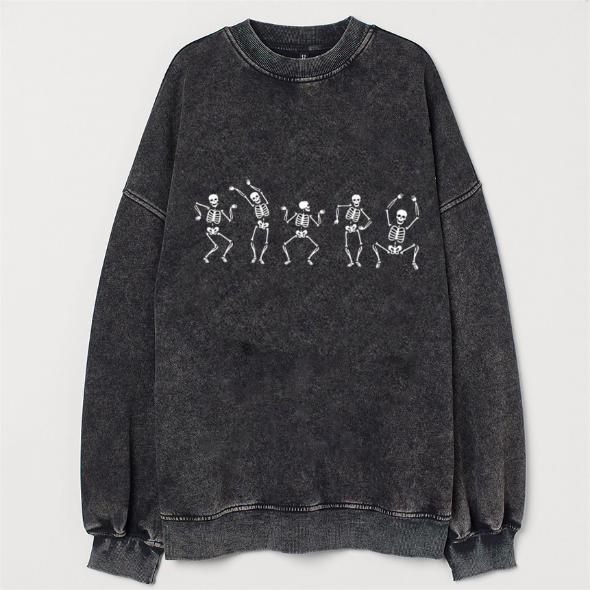 Dancing Skeletons Halloween Sweatshirt