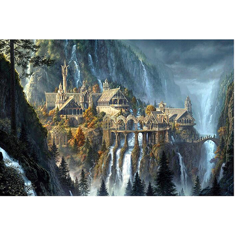 

Castle Mountain - Round Drill Diamond Painting - 40*30CM, 501 Original