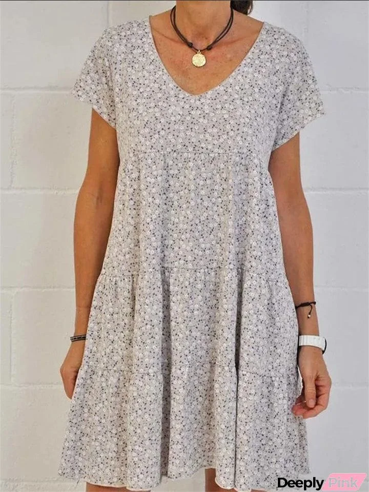 Women's Cute Floral Slim Fit Summer Dress