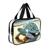 DIY Turtle Diamond Art Rhinestone Makeup Bag Transparent PVC Storage Pack Gift