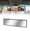 HmmtyRack Rear View Mirror, Chrome Anti-glare Panoramic Rear Mirrors Universal 10 Inch Convex Car Interior Clip on Extra Big Wide Angle Rearview Mirror Extender to Reduce Blind Spot for Car SUV