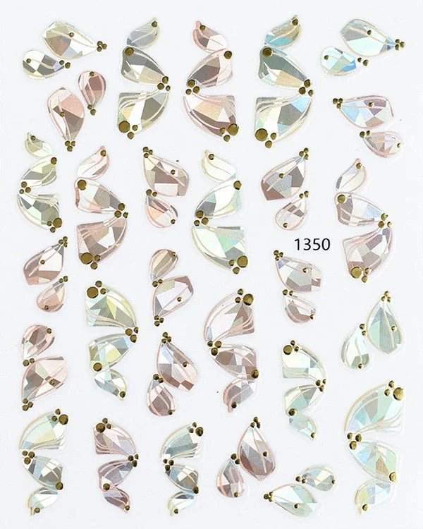 3D Swirl Lines Nail Sticker Geometry Irregular Whirling Wave Cow Print Decal on Nails Art Charms Manicure Slider Tip Accessories-Nail Inspo