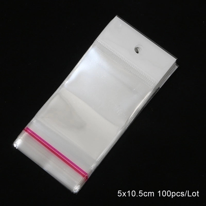 Minimalist Commute Solid Color Plastic Jewelry Packaging Bags