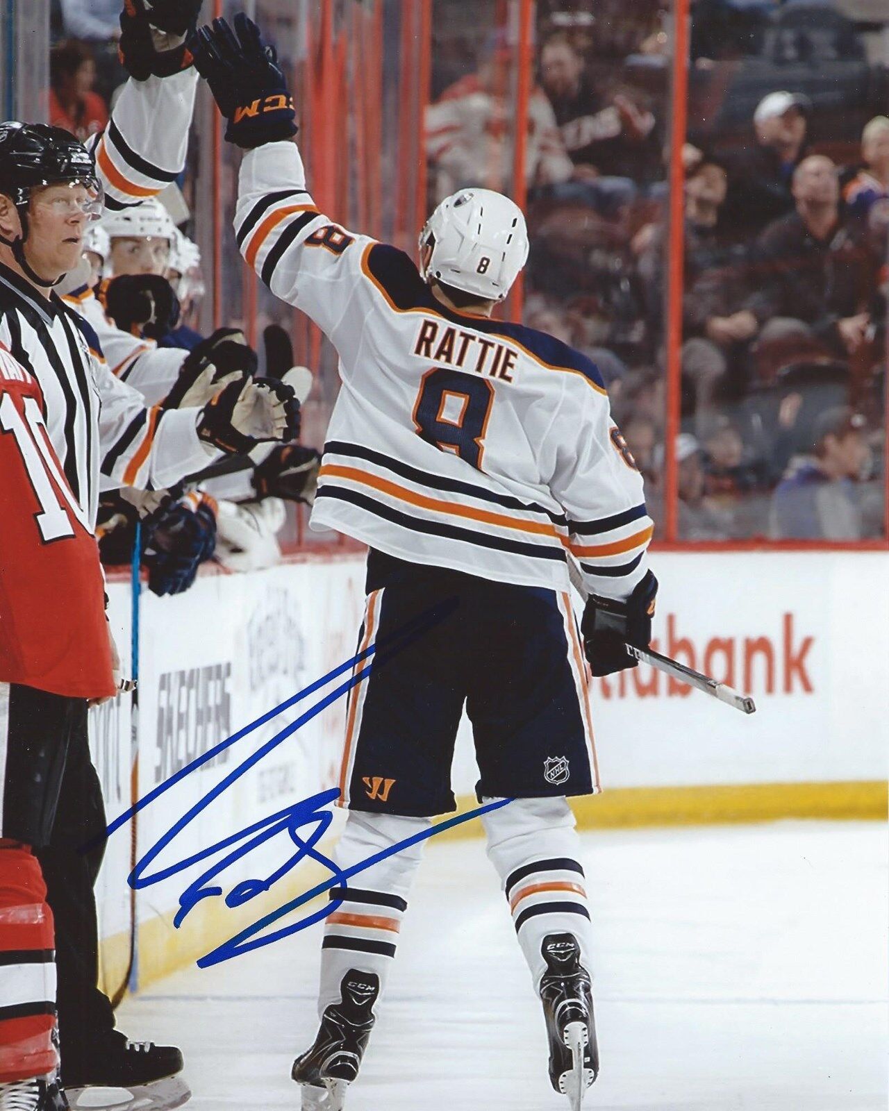 Ty Rattie Signed 8x10 Photo Poster painting Edmonton Oilers Autographed COA