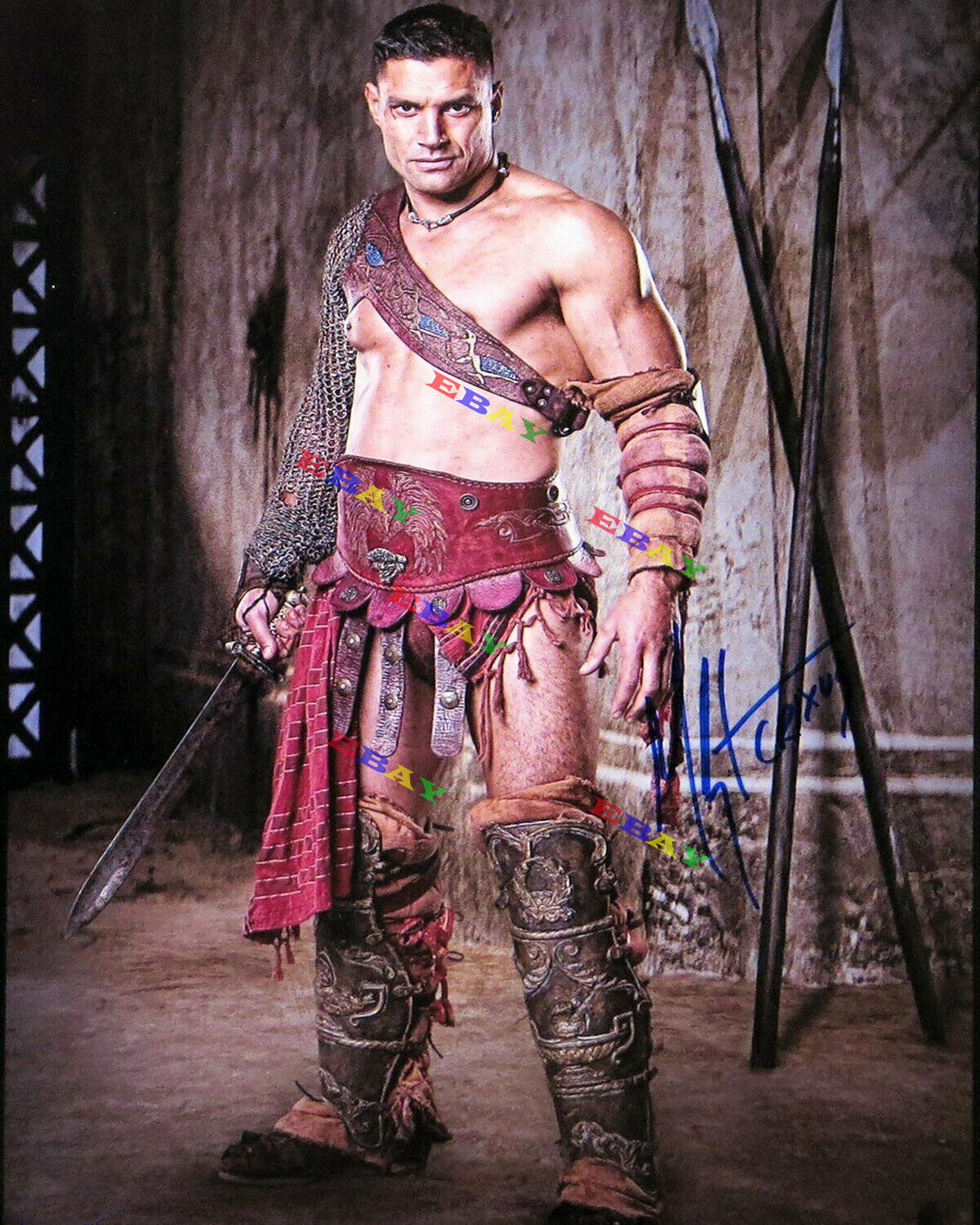 Manu Bennett Spartacus Autographed Signed Photo Poster painting Reprint