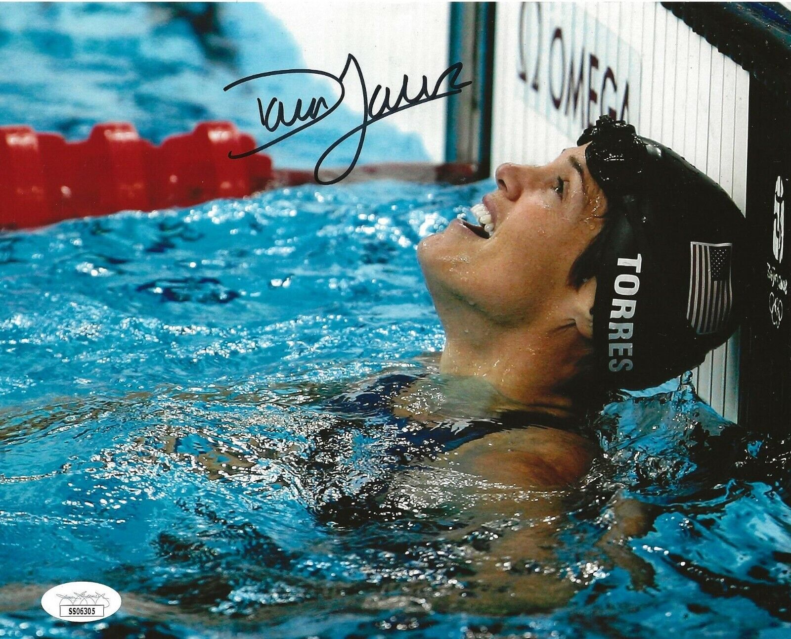 Dara Torres USA Olympic Gold Medal Swimmer signed 8x10 Photo Poster painting autographed 7 JSA