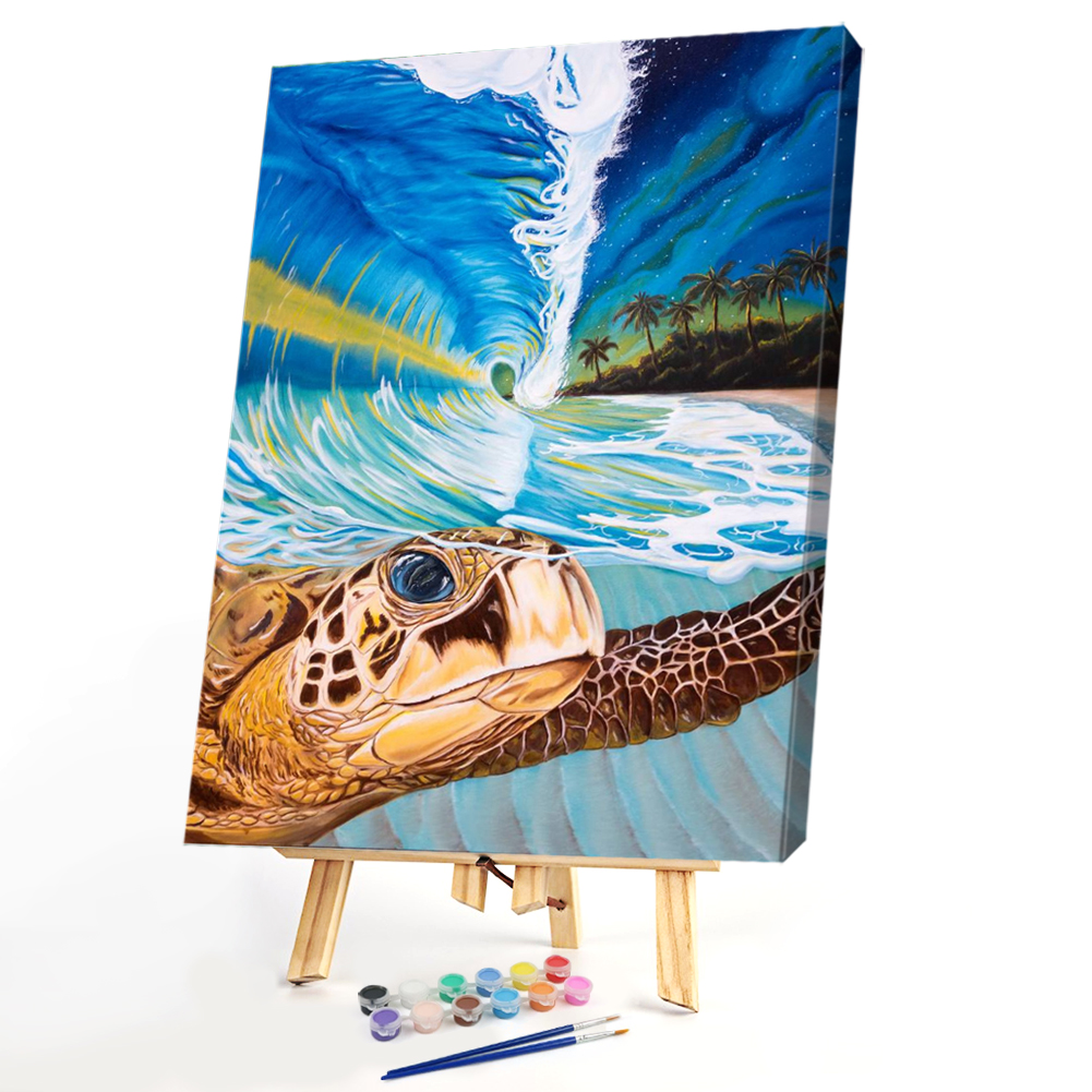

40*50CM Paint By Numbers-Sea Turtle, 501 Original