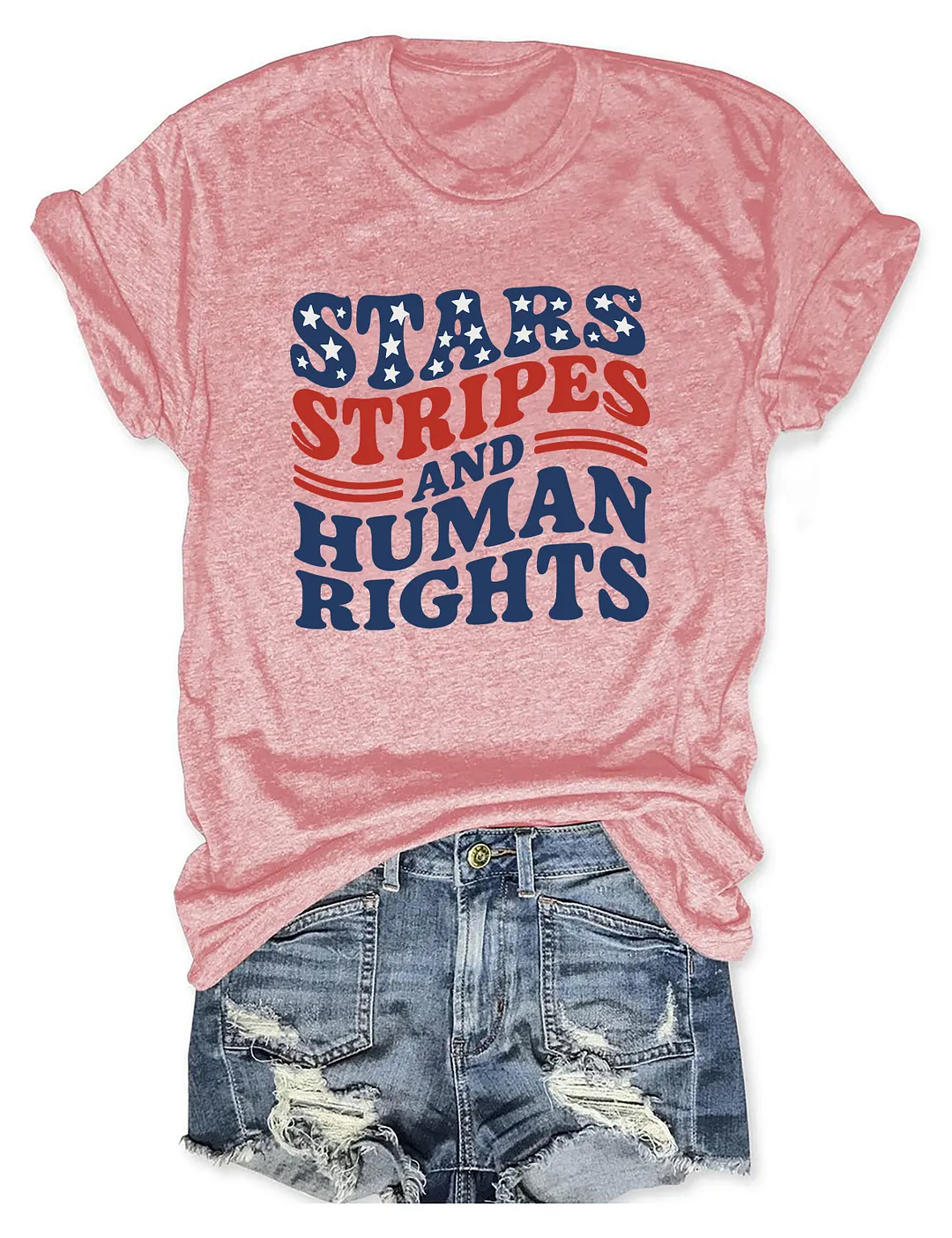 Stars Stripes And Human Rights T-shirt