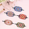 5Pcs pu mandala motif cheveux bâtons-bricolage accessoires de mode