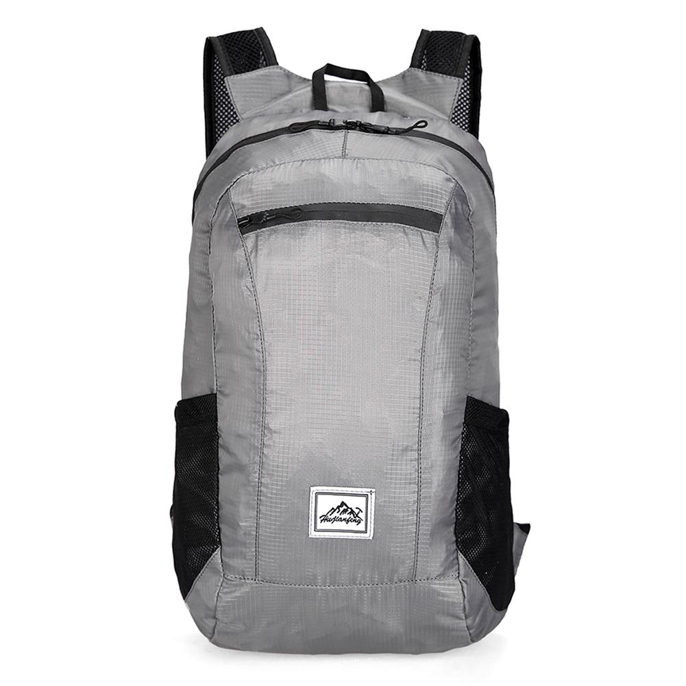 

Outdoor Foldable Shoulder Backpack Ultra Light Waterproof 20L Travel Bag, Grey, 501 Original