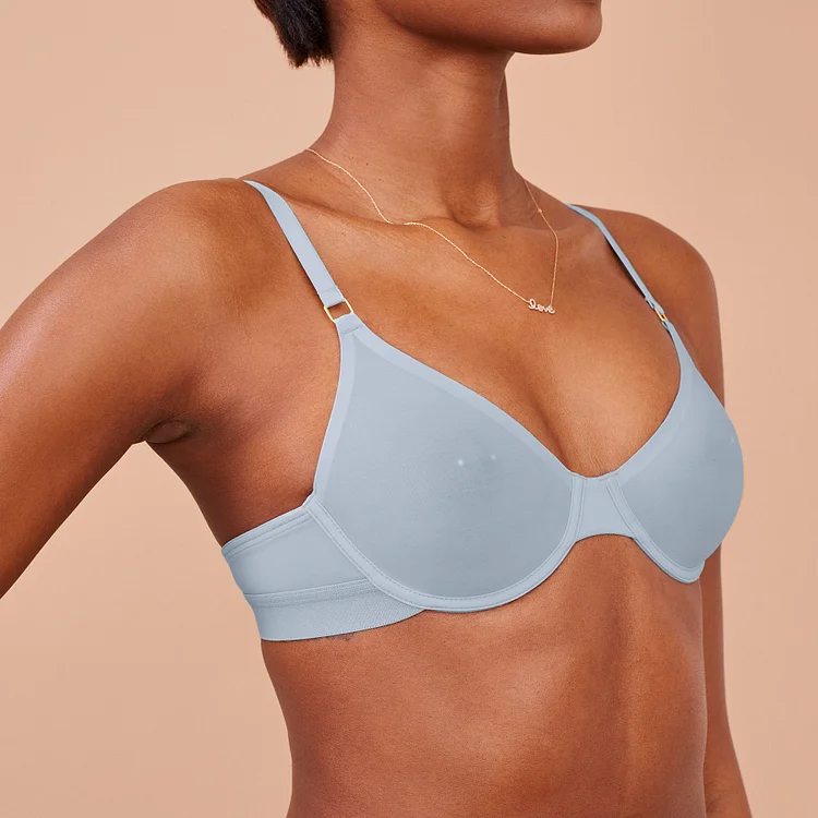 Ultra Fine Unlined Bra Aquamarine