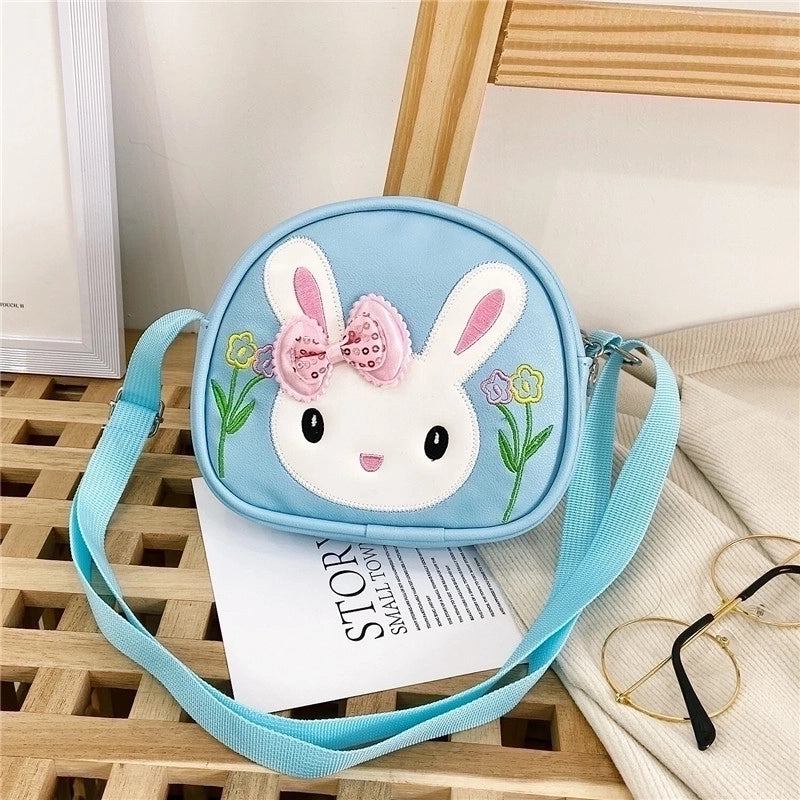 Kid’S Pu Leather Animal Cartoon Cute Semicircle Zipper Crossbody Bag