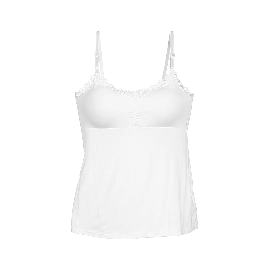 2020 Summer Lace Padded Camisole Women Tops Bras Seamless Bra Padded Solid Tank Top Straps Sleepwear Nightwear Pajamas Soft