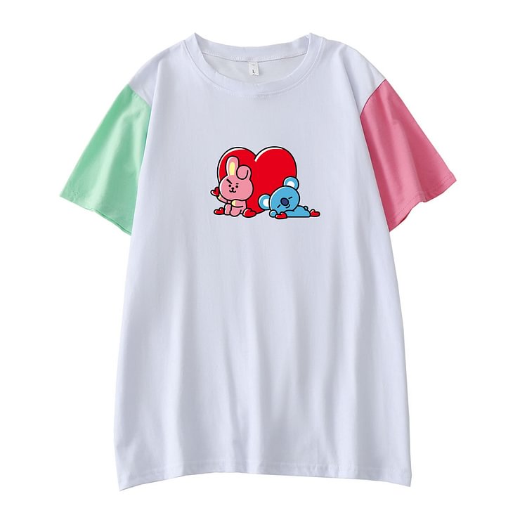 BTS Cooky Koya Cute Colorblock T-shirt