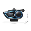 Motorcycle Helmet BT Headset Motorcycle Headphones Compatible with All Helmets