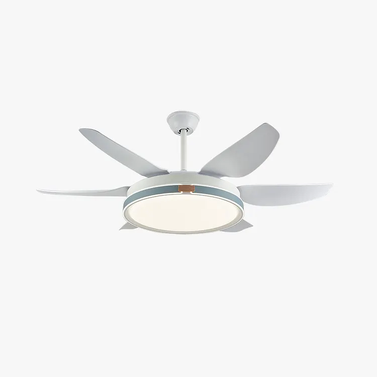 Haydn 6-blade ceiling fan with lighting, 4 colors, &empty;130CM