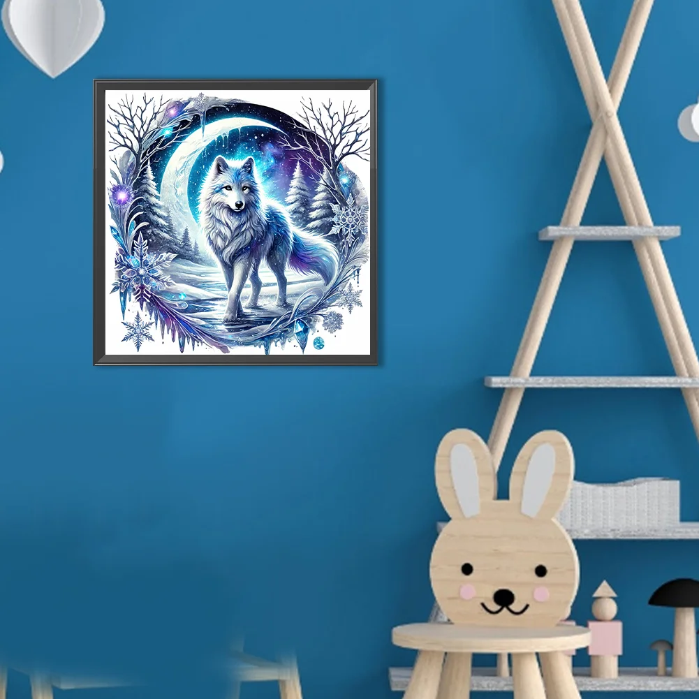 Diamond Painting - Full Round Drill - Wolf(Canvas|30*30cm)