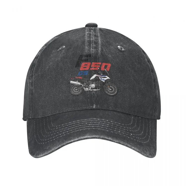 Vintage F 850 GS Adventure Moto Baseball Cap for Men Women Distressed Denim Sun Cap F850 Motorcycle Adjustable Fit Hats