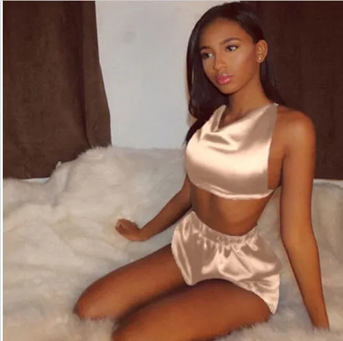 Churchf Home Sexy Slings Sexy Lingerie Sexy Two-Piece Hanging Neck Pyjamas Pyjamas Bathrobe Batch