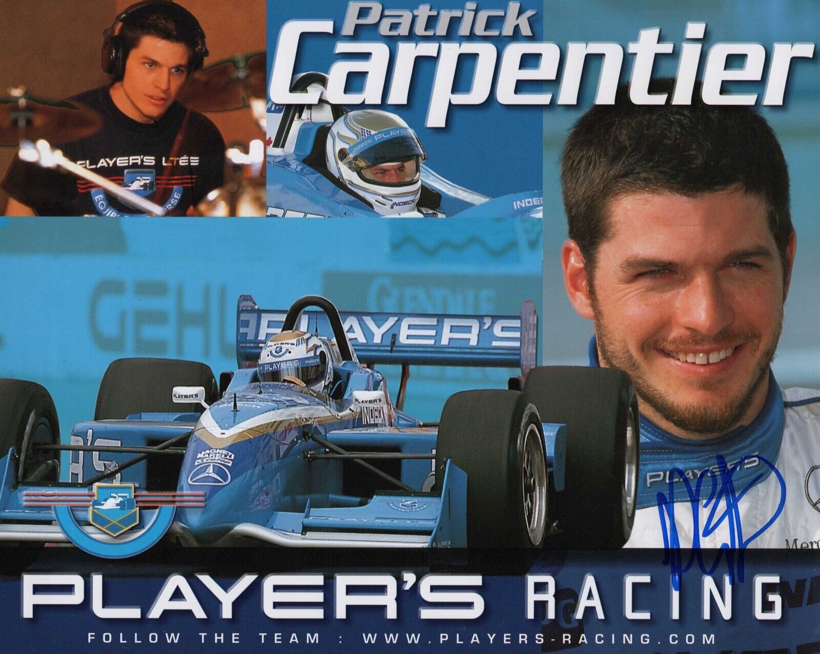 PATRICK CARPENTIER signed TEAM PLAYER'S