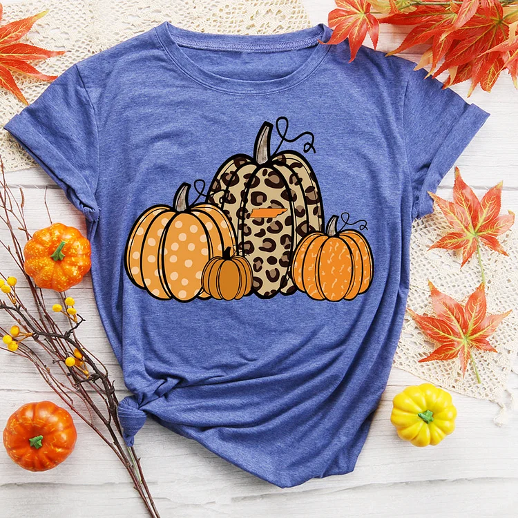 Leopard Pumpkin T-Shirt Tee-08532