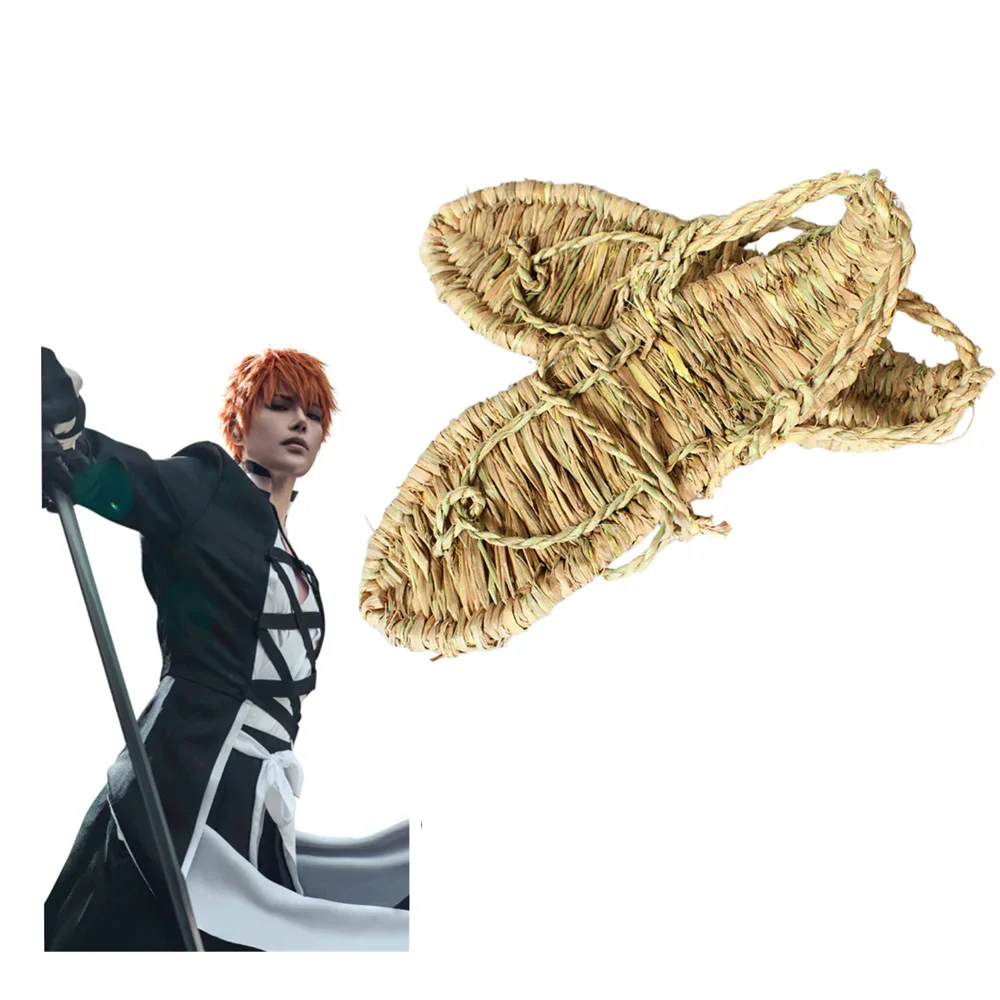 Bleach Cosplay Shoes Straw Sandals Halloween Costumes Accessory