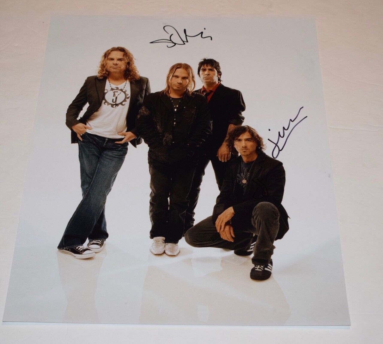 MANA Band Signed Autographed 16x20 Photo Poster painting Poster Juan Calleros Sergio Vallin COA