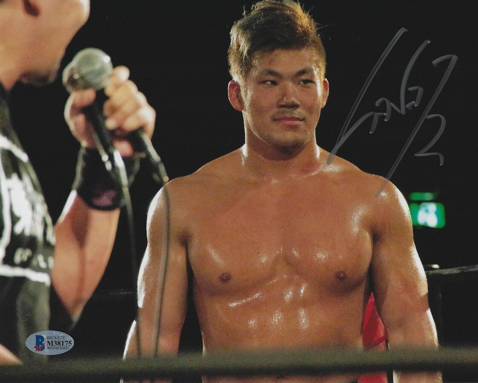 Sanada Signed 8x10 Photo Poster painting BAS COA New Japan Pro Wrestling LIJ Picture Autograph E