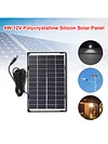 6W 12V DC5521 Camera Solar Panel Outdoor Home Surveillance Lighting Charger