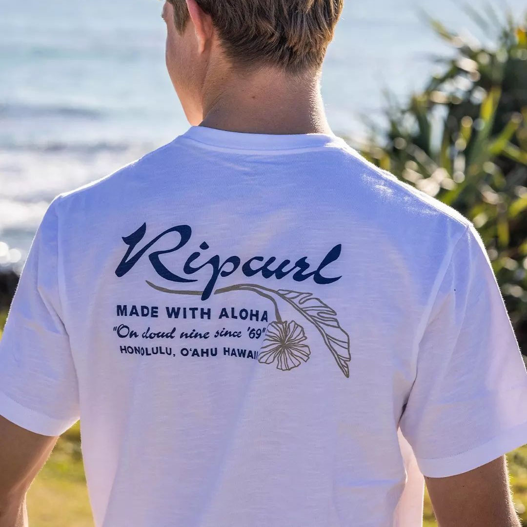 Unisex T-Shirt Surf Floral Print Hawaii Beach Daily Crew Neck Short Sleeve Tops / [blueesa] /