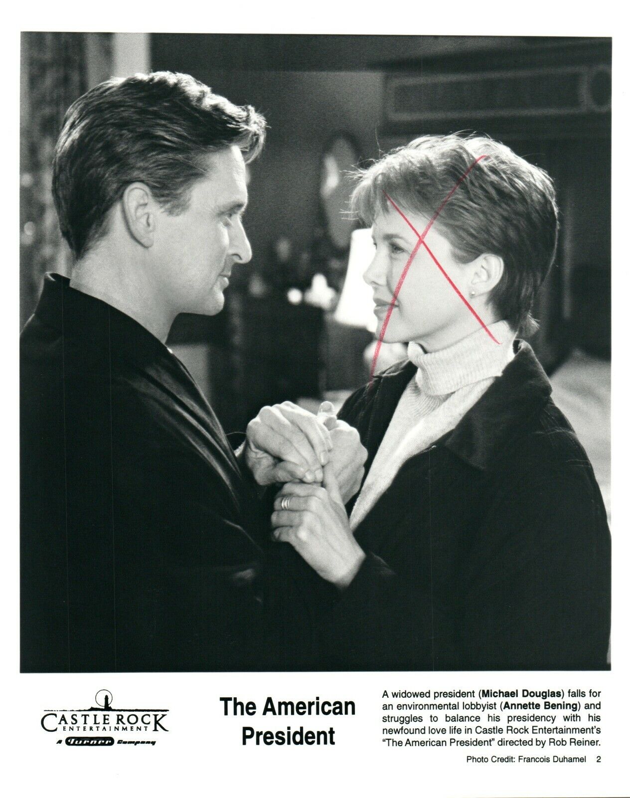 MICHAEL DOUGLAS ANNETTE BENING Movie THE AMERICAN PRESIDENT 8x10 Promo Photo Poster painting