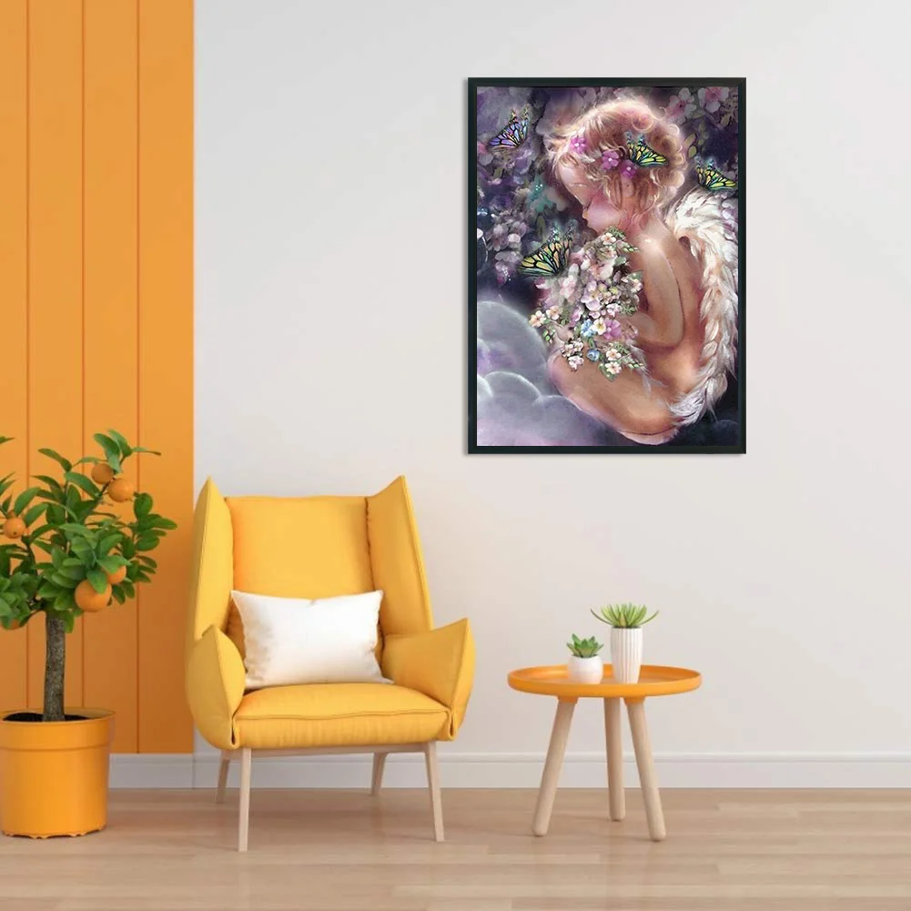 DIY Stamped Cross Stitch 11CT Full Embroidery 40*53cm - Angel Baby