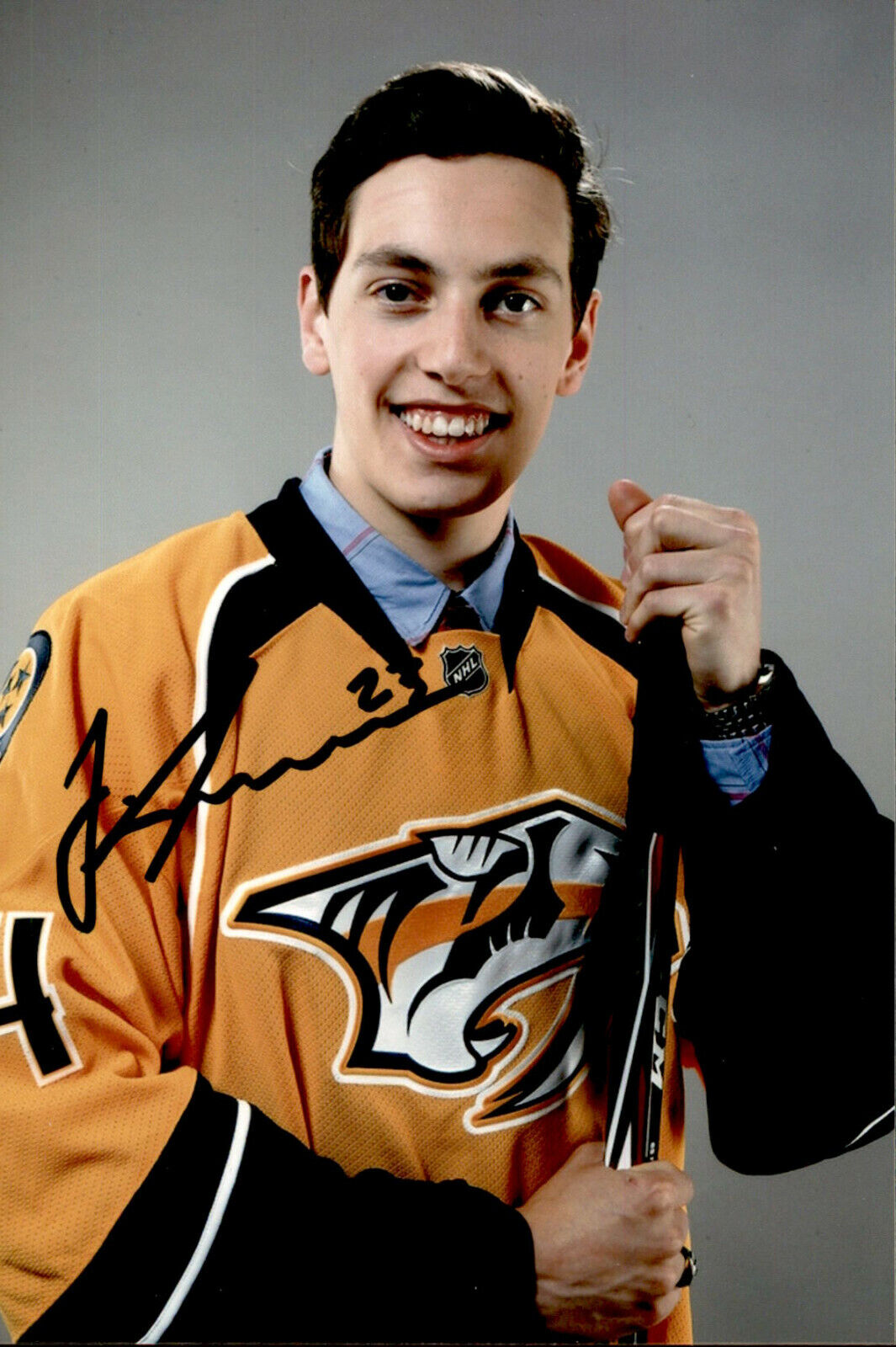 Justin Kirkland SIGNED 4x6 Photo Poster painting NASHVILLE PREDATORS #3