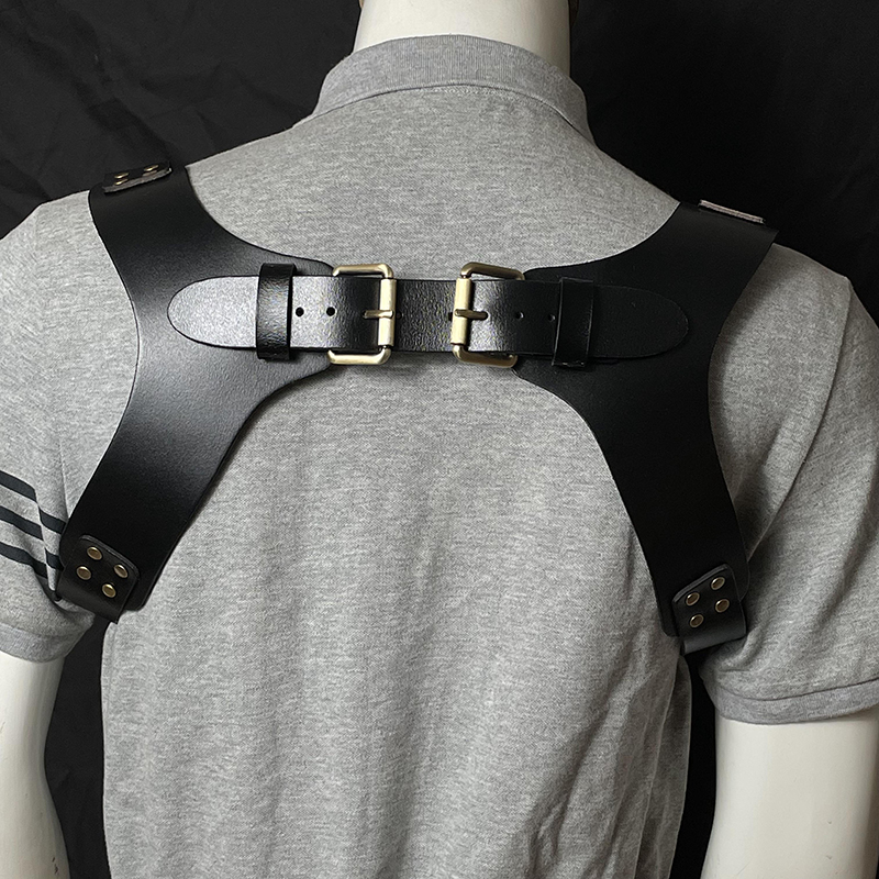 Gentleman's Choice Premium Leather Suspenders with Stylish Black Hooks
