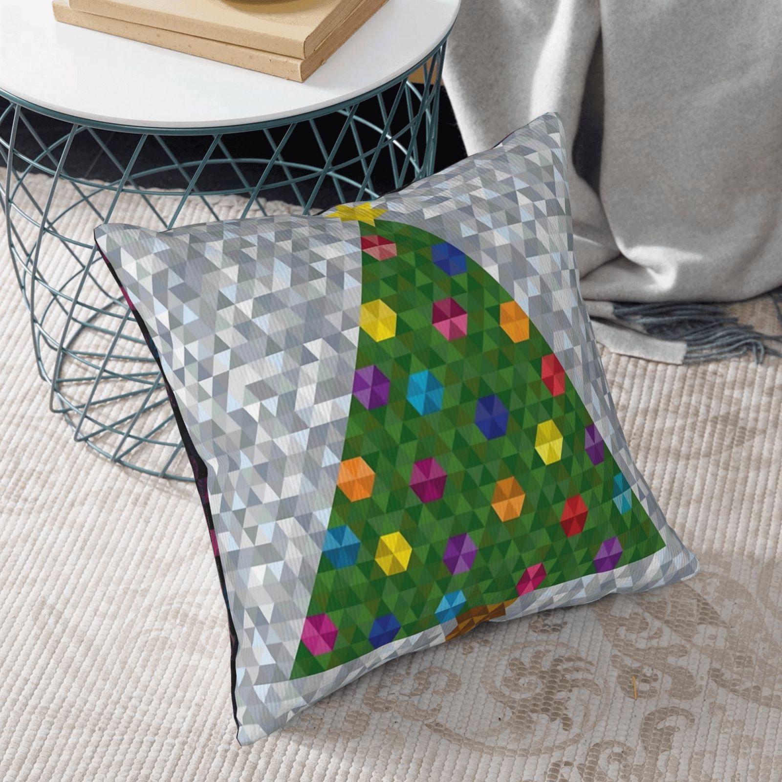 Comstylish Christmas Tree Pattern Pillow