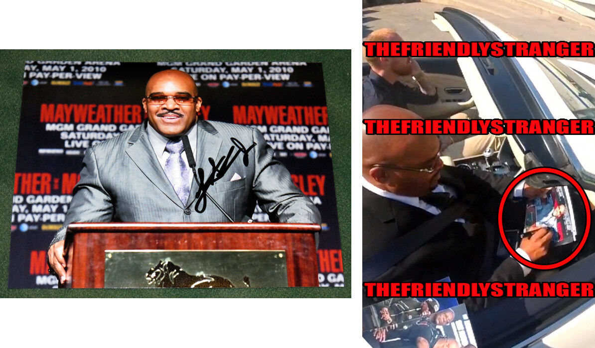 LEONARD ELLERBE signed 8X10 Photo Poster painting B- EXACT PROOF - Mayweather Promotions CEO COA