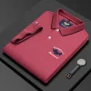 Cotton casual lapel polo shirt