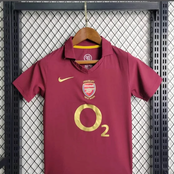 Retro 04/05 Arsenal Home Kids Kit Football Jersey Thai Quality