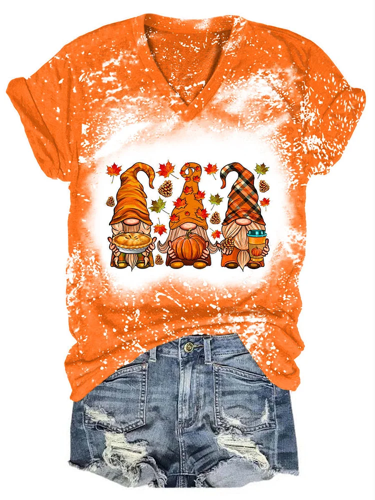 FALL GNOMES TIE DYE SHIRT