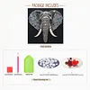 DIY Pre-Framed Elephant Button Art Canvas Kit