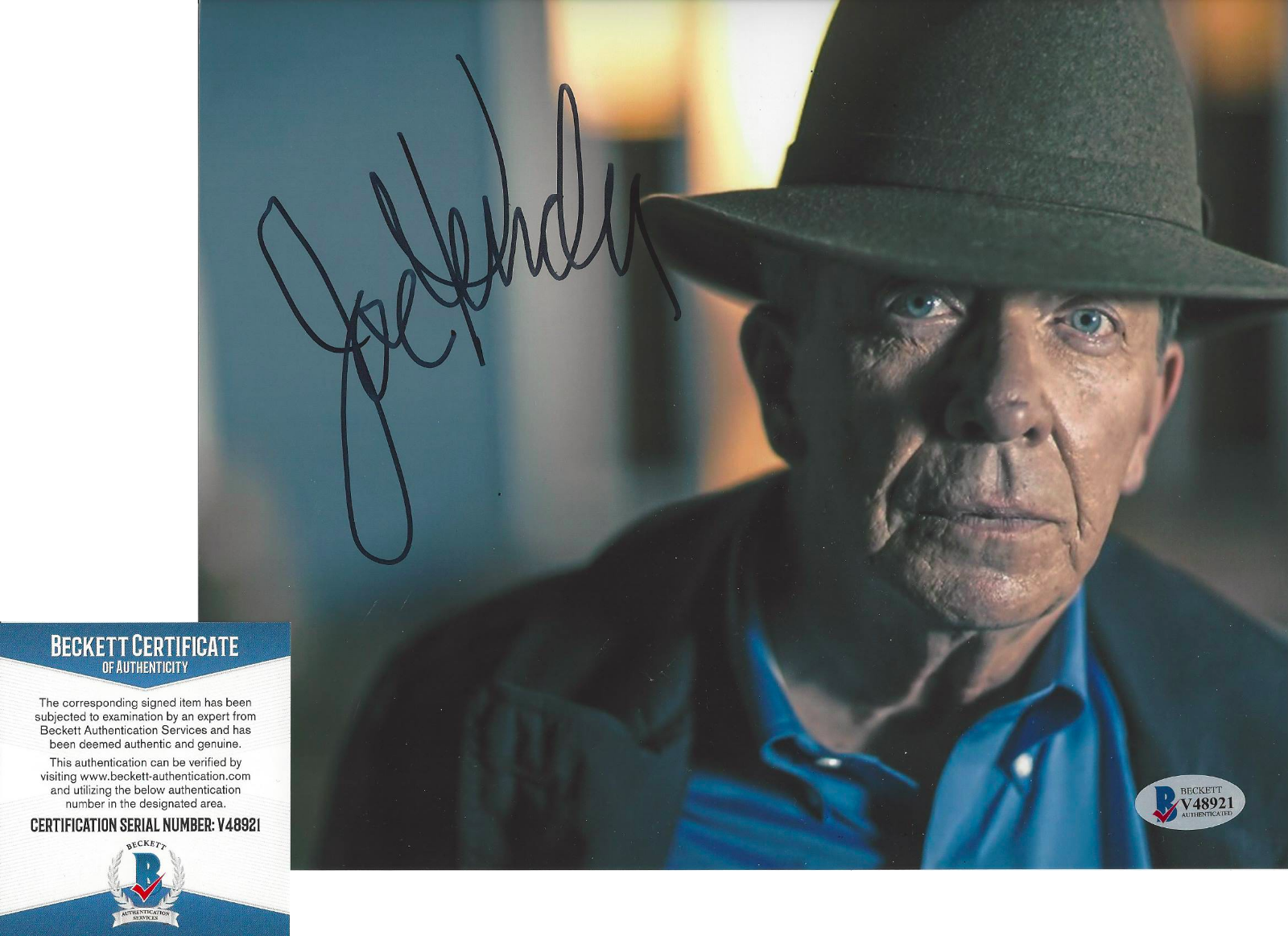 JOE KENDA HOMICIDE HUNTER DISCOVERY DETECTIVE SIGNED 8x10 Photo Poster painting BECKETT BAS COA