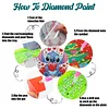 8pcs Cartoon DIY Diamond Painting Holz Untersetzer Kits mit Halter (Stich)