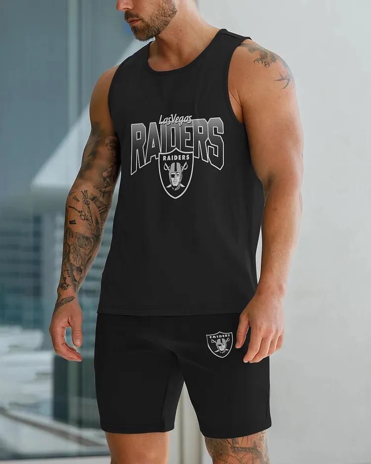 Las Vegas Raiders Limited Men's Tank Top And Shorts Set
