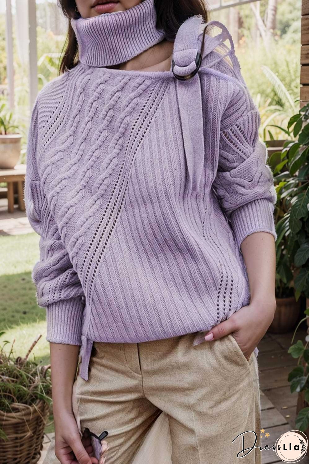 casual ribbed button decor asymmetrical hem long sleeve t shirt