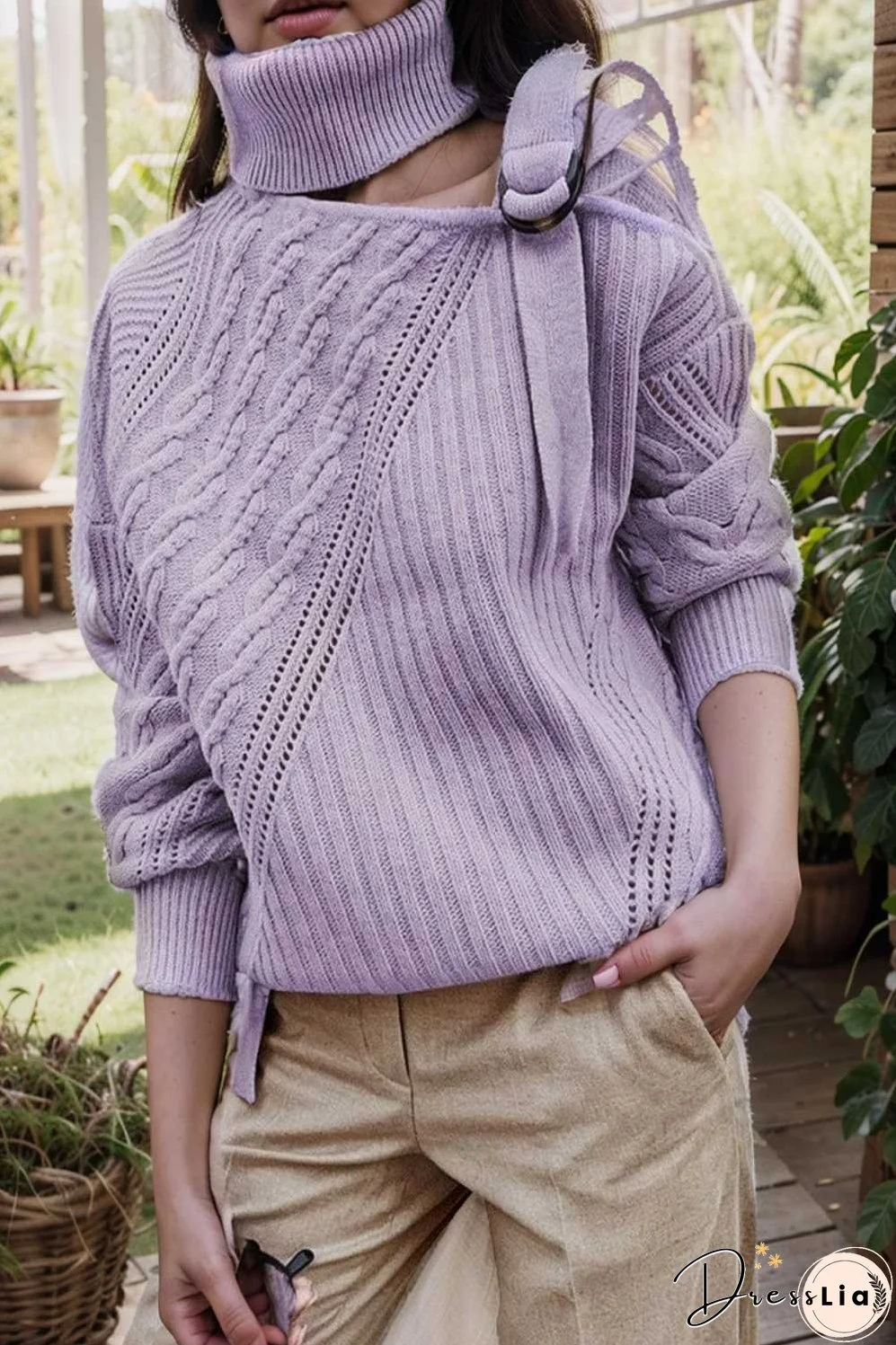 casual ribbed button decor asymmetrical hem long sleeve t shirt