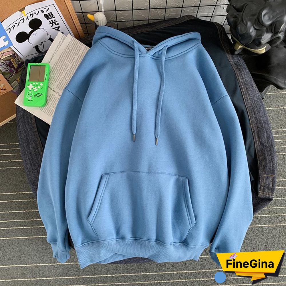 Womens Oversized Hoodies Thin and Thick Hoodie Harajuku Casual Couple Sweatshirts Autumn