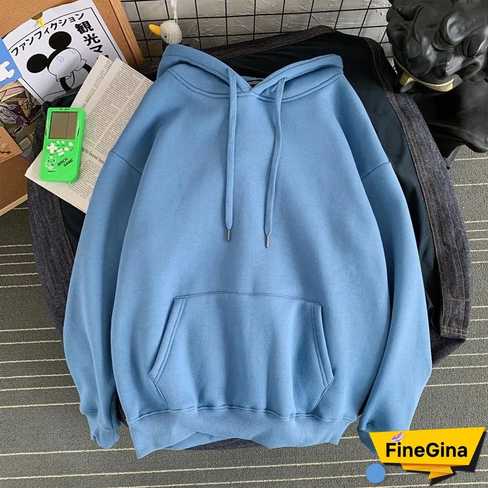 Womens Oversized Hoodies Thin and Thick Hoodie Harajuku Casual Couple Sweatshirts Autumn